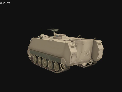 M113A3 Sand Camo 3D Model
