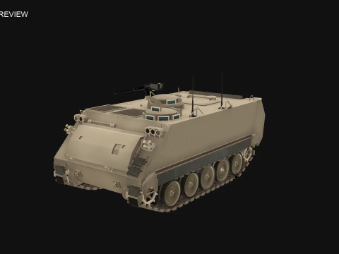 M113A3 Sand Camo 3D Model