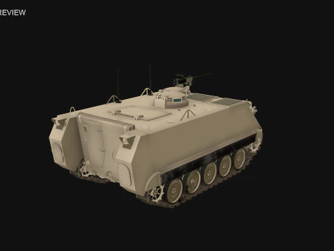 M113A3 Sand Camo 3D Model