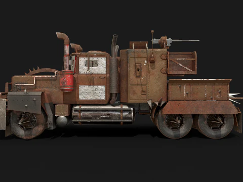Camion post apocalisse Modello 3D