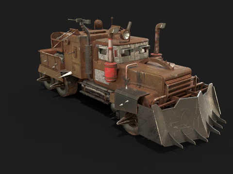 Camion post apocalisse Modello 3D