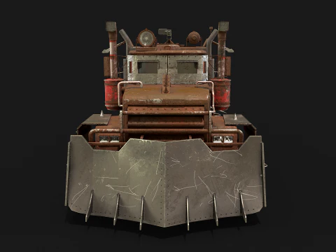 Camion post apocalisse Modello 3D