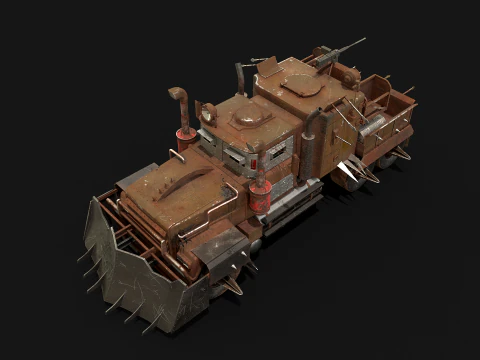 Camion post apocalisse Modello 3D