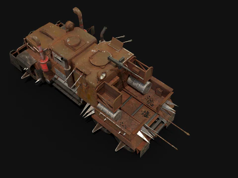 Camion post apocalisse Modello 3D