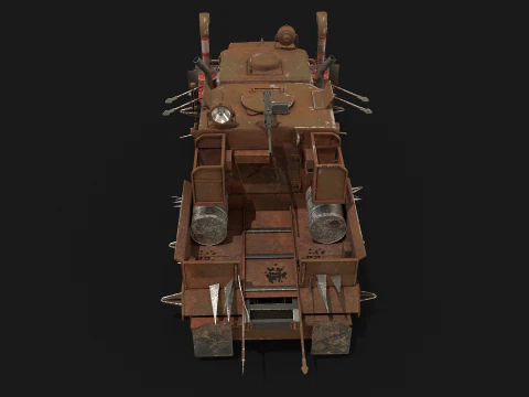 Camion post apocalisse Modello 3D