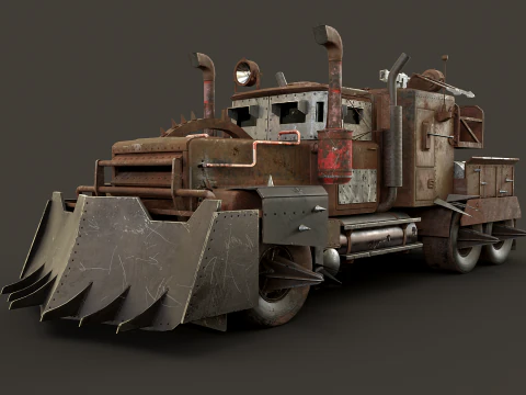 Camion post apocalisse Modello 3D