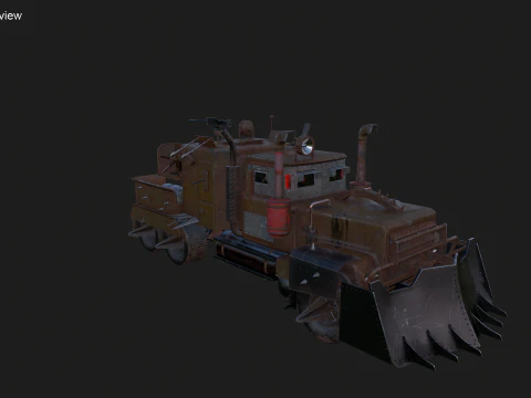 Camion post apocalisse Modello 3D