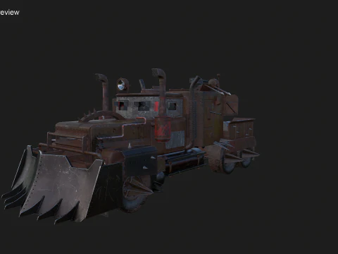 Camion post apocalisse Modello 3D