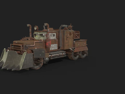 Camion post apocalisse Modello 3D