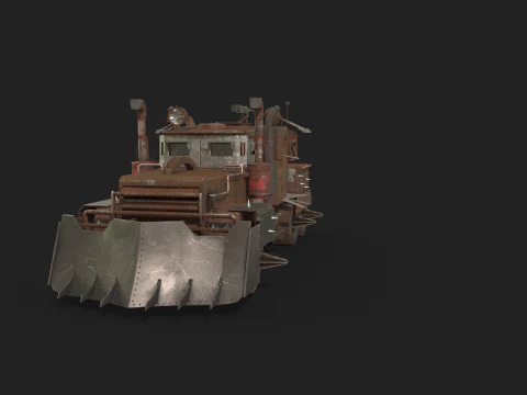 Camion post apocalisse Modello 3D