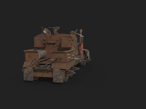 Camion post apocalisse Modello 3D
