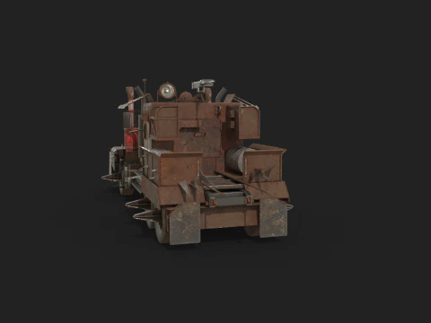 Camion post apocalisse Modello 3D