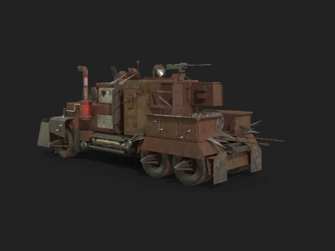 Camion post apocalisse Modello 3D
