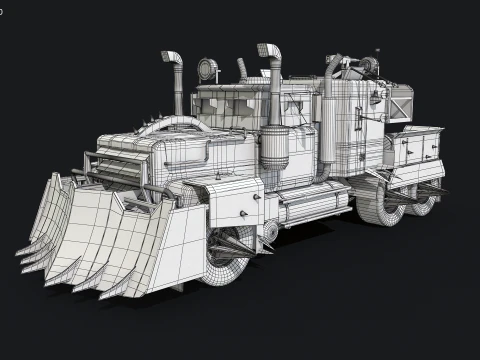 Camion post apocalisse Modello 3D