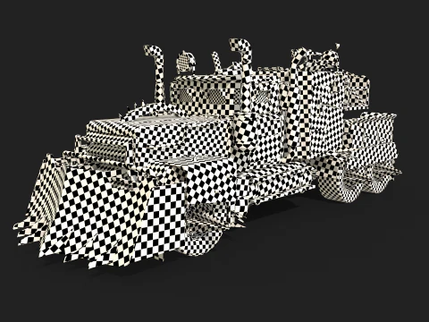 Camion post apocalisse Modello 3D