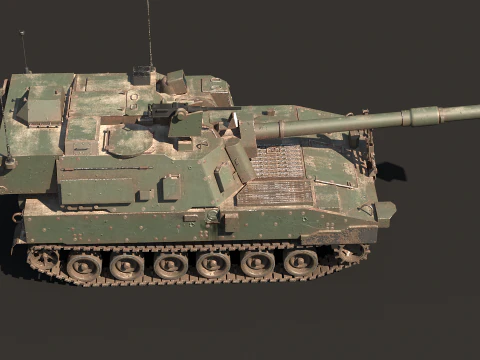 Abbigliamento da battaglia per obice da paladino M109A7 Modello 3D