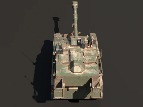 Abbigliamento da battaglia per obice da paladino M109A7 Modello 3D