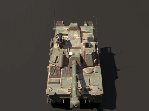 Abbigliamento da battaglia per obice da paladino M109A7 Modello 3D