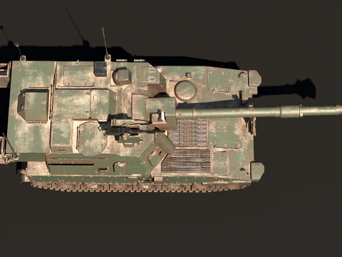 Abbigliamento da battaglia per obice da paladino M109A7 Modello 3D