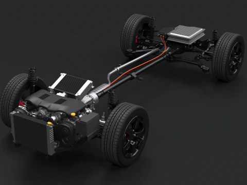Telaio AWD ibrido leggero MHEV Modello 3D