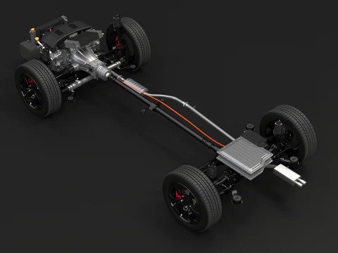 Telaio AWD ibrido leggero MHEV Modello 3D