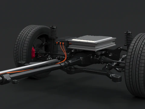 Telaio AWD ibrido leggero MHEV Modello 3D
