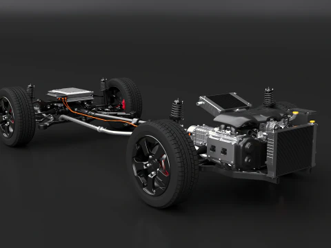 Telaio AWD ibrido leggero MHEV Modello 3D