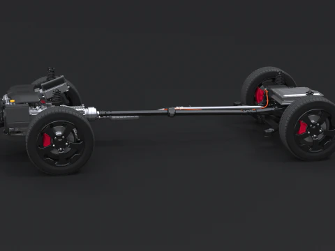 Telaio AWD ibrido leggero MHEV Modello 3D