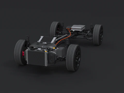 Telaio AWD ibrido leggero MHEV Modello 3D