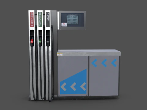 Pompa di benzina Modello 3D