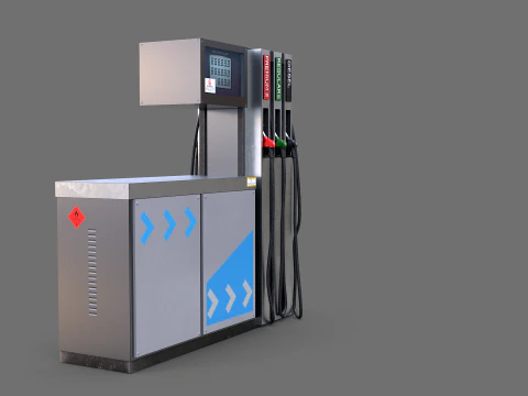 Pompa di benzina Modello 3D