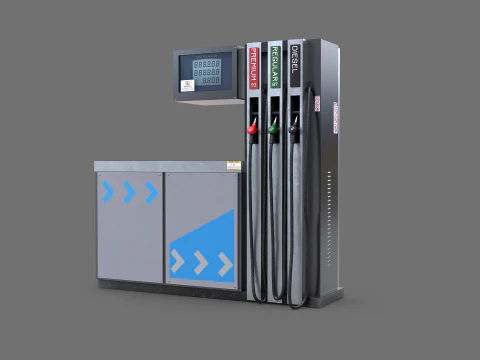 Pompa di benzina Modello 3D