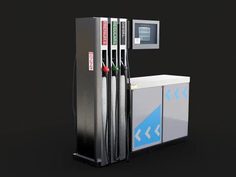 Pompa di benzina Modello 3D