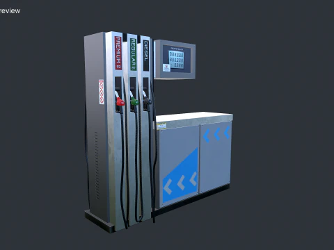 Pompa di benzina Modello 3D