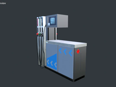 Pompa di benzina Modello 3D