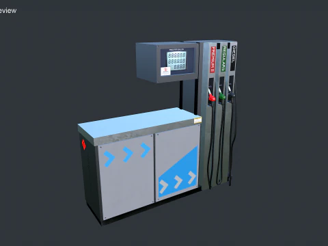 Pompa di benzina Modello 3D