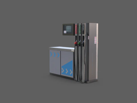 Pompa di benzina Modello 3D