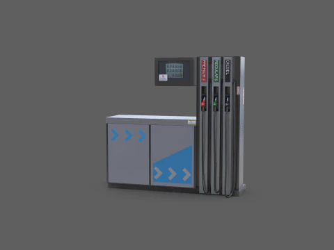 Pompa di benzina Modello 3D