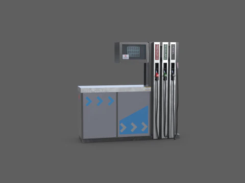 Pompa di benzina Modello 3D