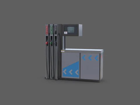 Pompa di benzina Modello 3D