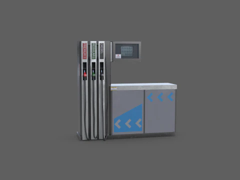 Pompa di benzina Modello 3D