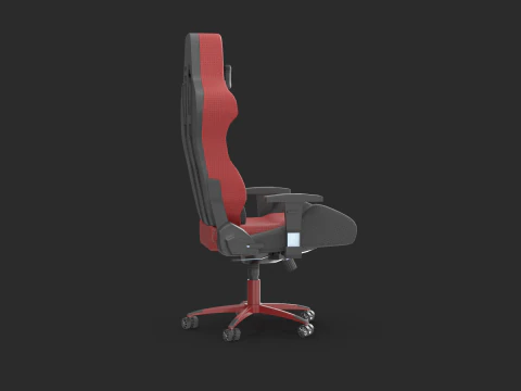 Red Gaming Chair 3D Model