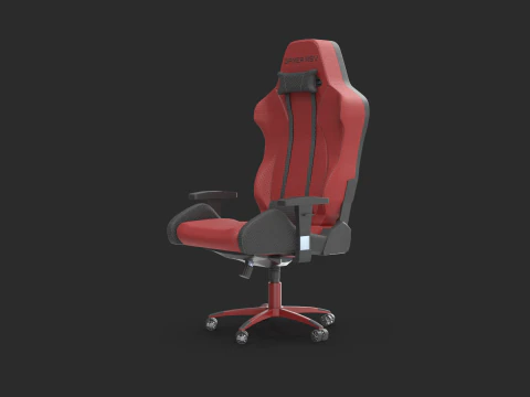 Red Gaming Chair 3D Model