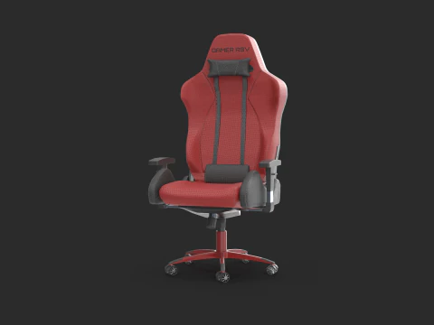 Red Gaming Chair 3D Model