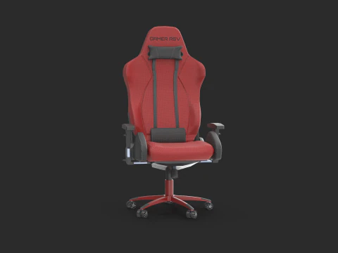 Red Gaming Chair 3D Model