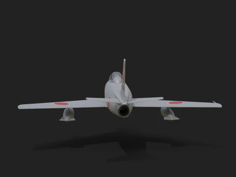 F-86 Sabre JASDF без шасі 3D Модель