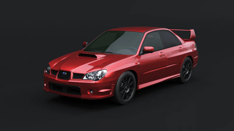 Subaru Impreza WRX Occhio di Falco 06-07 Modello 3D .c4d .max .obj .3ds .fbx .stl .blend