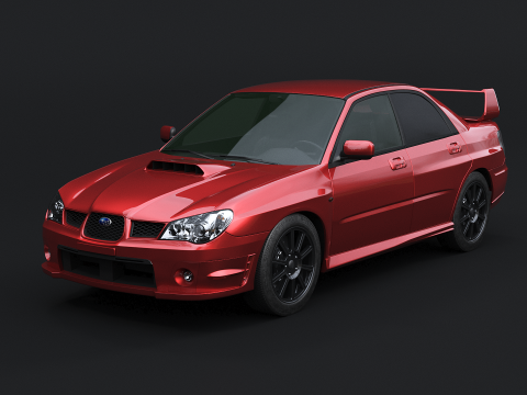 Subaru Impreza WRX Hawkeye 06-07 3D Model