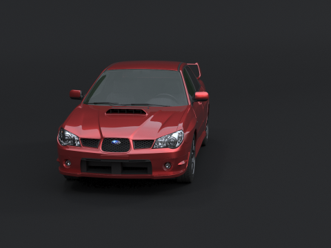スバル インプレッサ WRX ホークアイ 06-07 3Dモデル