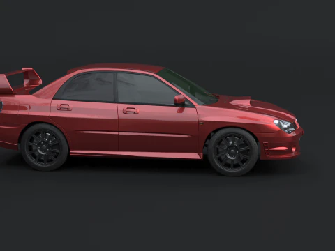 Subaru Impreza WRX Occhio di Falco 06-07 Modello 3D